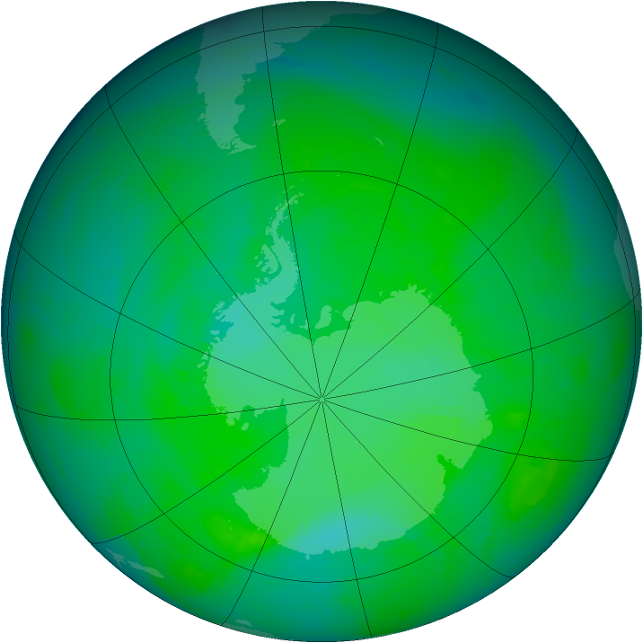 Ozone Map 1982-12-11